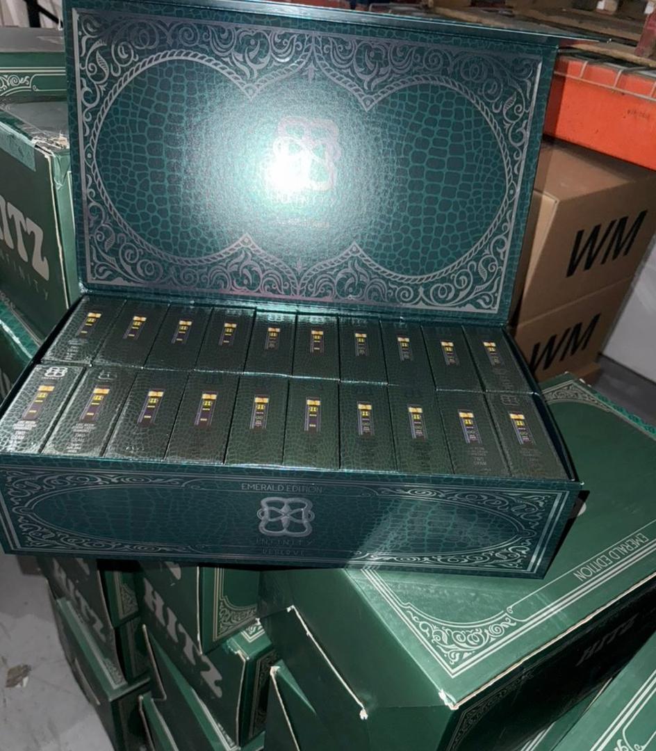 Hitz Emerald Edition 2g Disposable Vape – 50 pack (mixed flavor variety) variety box